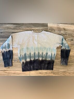 O'Neill Light Gray tie dye Ribbed Crewneck Sweatshirt